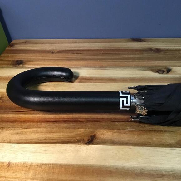 Versace Medusa Ltd Edition Unisex Umbrella Black Blue - Picture 3 of 8